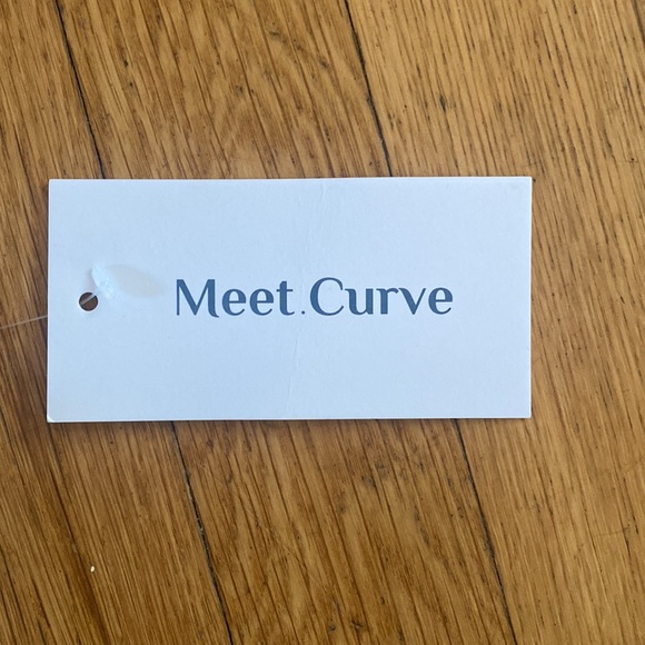 MEET CURVE Brown & White Sexy Stripe Backless One Piece Swimsuit 3 XL NEW - Picture 5 of 7